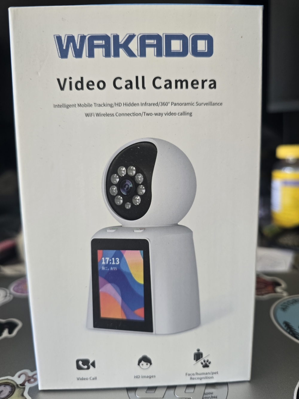 NIB White Video Call Camera with HD Panoramic View